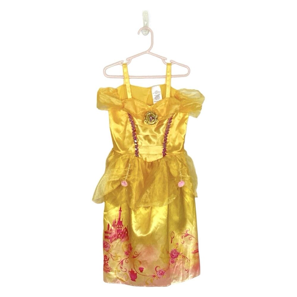 DISNEY Princess BELLE Dress Size 4-6X Halloween Costume Toddler Beauty & Beast